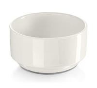Modermo Prima Bol en Porcelaine Empilable | Ø 16,5 cm | Blanc | Saladier en Porcelaine | Utiliser Comme Saladier | Bol À Céréales Bol À Soupe Bol À Mélanger Bol De Service | Dessert Snack Soupe Muesli