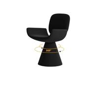 Modern 360° Swivel Vanity Chair, Stool Chairs Sturdy Base, Barrel Accent Armchair for Selection for Dressing Table/Bedroom/Living Room(A)