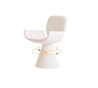 Modern 360° Swivel Vanity Chair, Stool Chairs Sturdy Base, Barrel Accent Armchair for Selection for Dressing Table/Bedroom/Living Room(C)