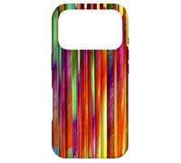 Modern Abstract Art with Red Stripes for Women Cute Rainbow Coque pour iPhone 17 Pro