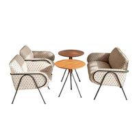 Modern Accent Chair with Arms for Living Room, Chairs with Metal Legs and Soft Padded, Sofa for Home Office,Bedroom,Dining(7)