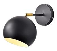 Modern Adjustable Rotatable Bedside Wall Light Nordic Minimalist Round Entrance Wall Sconce Indoor Home Decor Hallway Wall Light Fixtures For Corridor Stairs(Gray)/Black