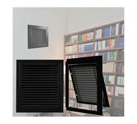 Modern Air Vent Cover, Return Air Grille, Air Return Vent Cover for Ceiling/Sidewall, Slim Design Aluminum Linear Slot Diffuser, Adjustable Airflow, HVAC Register(Black HxW,12x40in)