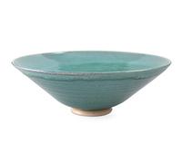 Modern Artisans American Made Orchid Green Pottery Collection Bol de service 28-30,5 cm de large