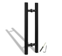 Modern Black Front Door Handles/Satin Nickel Push Pull Handle Bar,50/60/ 80/120/ 150 cm Shower Door Handle Replacement, Double Sided, Barn Sliding Door(Length 120cm(47inch))