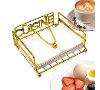 Modern Black Gold Napkin Holder For Dining Table And Home