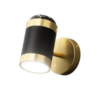 Modern Blackd Led Wall Mount Lights Bedside Atmosphere Mini Night Wall Lamp Adjustable Reading Wall Sconces For Bedroom(Three-Color Dimmable)/White Light