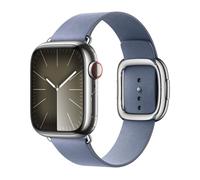 Modern Buckle FineWoven pour Apple Watch Series 1 á 9 / SE (38/40/41 mm) | Series 10 (42 mm) - Taille L - Lavender Blue