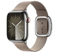 Modern Buckle FineWoven pour Apple Watch Series 1 á 9 / SE (38/40/41 mm) | Series 10 (42 mm) - Taille M - Tan