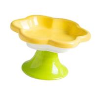 Modern Ceramic Cats Food Bowl with Raised Stand for Postures and Easy Maintenances for Various Feeding Bowl