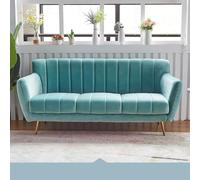 Modern Chenille Loveseat Sofa, Velvet with Flower Shaped Back, Couch Comfy for Living Room/Bedroom(A,1.9m)