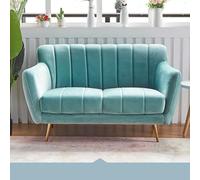 Modern Chenille Loveseat Sofa, Velvet with Flower Shaped Back, Couch Comfy for Living Room/Bedroom(A,1.2m)