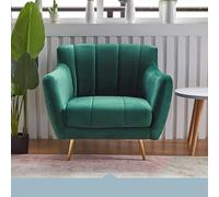 Modern Chenille Loveseat Sofa, Velvet with Flower Shaped Back, Couch Comfy for Living Room/Bedroom(C,0.85m)