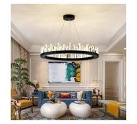 Modern Crystal Round Rectangle Designer LED Chandelier Lighting Lustre Suspension Luminaire Lampen For Home Decor Lustre Fixture