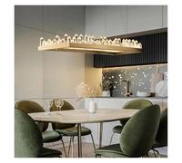 Modern Crystal Round Rectangle Designer LED Chandelier Lighting Lustre Suspension Luminaire Lampen For Home Decor Lustre Fixture