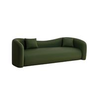 Modern Curved Sectional Sofa Luxury Comfortable for Living Room with Chair, Solid Wood Frame Couch for(B,170cm)