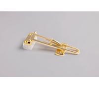 MODERN Doré Mat - Entrebâilleur de Porte à Recouvrement - SOCONA Ref. PR5