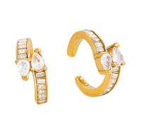 Modern Ear Cuff for Outer Without Piercing Required Delicate Wavy Designs Sturdy Materials Stainless Steel Cuff