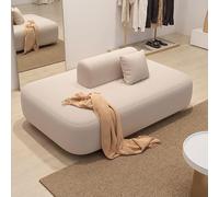 Modern Fabric Modular Accent Sofa, Curved Sectional,Living Room Sofas Comfy Lounge(A,100x100x40cm)