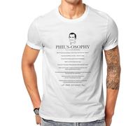 Modern Family Tshirt for Men Phil’s Osophy Basic Summer Tee T Shirt White 3XL