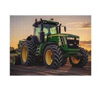 Modern Farm Tractor at Sunset -1 Puzzles pour Adultes Jeux Relaxants Défi Difficile Cadeaux De Noël Et d'anniversaire 52x38cm/1000pcs