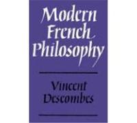 Modern French Philosophy Descombes, Vincent (Auteur)