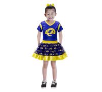 MODERN HERO Los Angeles Rams Fille NFL MVP Tailgate Tutu Robe Costume Taille Grande