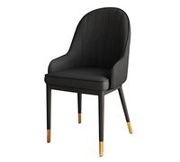 Modern High-Back Dining Chairs with Soft Waterproof Leather Seats & Metal Legs Stylish Kitchen & Living Room Furniture Ergonomic Comfort & Durable Design