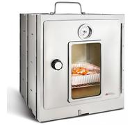 Modern Innovations Four de camping portable, réchaud de camping pliable pour la cuisson de rouleaux de cannelle, pains et muffins, four portable d'extérieur pour une utilisation avec feu de bois,