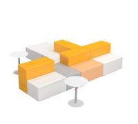 Modern Irregular Waiting Area Sofa Space-Saving Sectional Rounded Edge Stain-Resistant Seating Hotel & Hospital Reception(3)