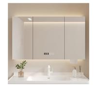 Modern LED Bathroom Wall Mirror Cabinet with Anti Fog Dimmable Light And Storage Wall Mounted Medicine Cabinet for Bathroom 38,6 x 27,6 pouces