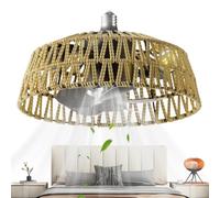 Modern LED Ceiling Light With Fan, Bedroom Ceilings Fan With Lights | 28cm Wind Blower Withs Remote | 3-Speed Dimmable LED Ceiling Fans For Bedroom Kitchen Nursery Farmhouse Indoor Living Room