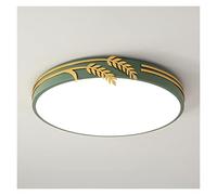 Modern Led Ceiling Light with Remote Control for Living Room Bedroom Kitchen Round Home Ceiling Lamp Fixtures Surface Mount (Color : GreenD40H5cm Size : Coldlight) (Greend30h5cm WallControl3color)