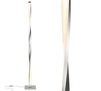 Modern LED Floor Lamp Nordic Metal Dimmable Floor Lights Standing Lamps Fixtures Living Room Bedroom Indoor Home Decor Luminaire (Body Color : Dimming Lampshade Color : Black) (Silver Dimming)