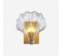 Modern Led Wall Sconces, Indoor Wall Sconces Postmodern Crystal Light Luxury Bedroom Living Room Wall Light Creative Shell Home Room Decor Corridor Stairs Lighting Fixture Lamp Bedroom Wall Sur