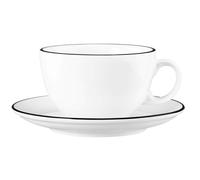 Modern Life "Black Line" Tasse à café au lait 0,37 l+sous-plat