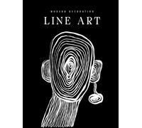 Modern Line Art Abstract: Neutral Contemporary Decorative Coffee Table Book - Black Minimal Display for Shelves & Consoles