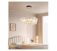 Modern Luxury Lotus Leaf Glass Chandelier Room Decor Led Light Living Dining Bedroom Villa Pendant Lamp Indoor Lighting Fixtures