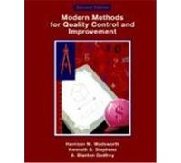Modern Methods for Quality Control and Improvement A. Blanton Godfrey, Harrison, M. Wadsworth, Kenneth S. Stephens (Auteur)