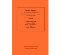Modern Methods In Complex Analysis