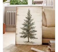 Modern Minimalist Farmhouse Elk Snowman HD Canvas Wall Art Holiday Vibes Poster for Living Room Decor 60x90cm Frameless
