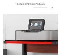 Modern Movable Audio Rack with Adjustable Shelves and Wheels 2-Tier Audio Video Media Stand Steel Frame Cabine WiFi Routeur Boîte de rangement AV Rack Gaming Cabinet (Naturel, 50 x 40 x 50 cm/19,7 x