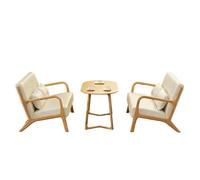 Modern Nordic Style Upholstered Sofa & Coffee Table Set, 2-4-Seater Reception Lounge Furniture for Business Office, Western Restaurant, Cafe, Hotel Lobby(2)