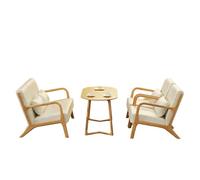 Modern Nordic Style Upholstered Sofa & Coffee Table Set, 2-4-Seater Reception Lounge Furniture for Business Office, Western Restaurant, Cafe, Hotel Lobby(6)