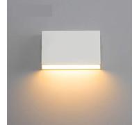 Modern Outdoor Wall Lamp Waterproof Cube 3/6W COB Indoor LED Wall Light Fixture Bathroom Lighting Bedside Lamp Porch (Color : White Warm White Size : 3w) (White Warm White 6w)
