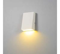 Modern Outdoor Wall Lamp Waterproof Cube 3/6W COB Indoor LED Wall Light Fixture Bathroom Lighting Bedside Lamp Porch (Color : White Warm White Size : 3w) (White Cool White 3w)