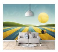 Modern Photo Self-adhesive Wallpaper Landscape with abstract geometric lines 100x70cm 3D Mural Wall Paper Living Room Tv Bedroom Boy Girl Giant Sticker Home Decor