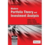 Modern Portfolio Theory And Investment Analysis, 8Th Ed