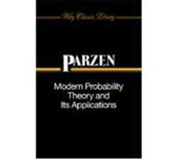 Modern Probability Theory and Its Applications, Wiley Publication in Mathematical Statistics Emanuel Parzen (Auteur)