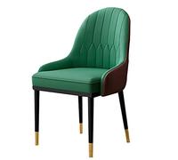 Modern PU Leather Dining Chair High Back Soft Seat with Metal Legs Waterproof Stylish and Comfortable Perfect for Home and Office Use